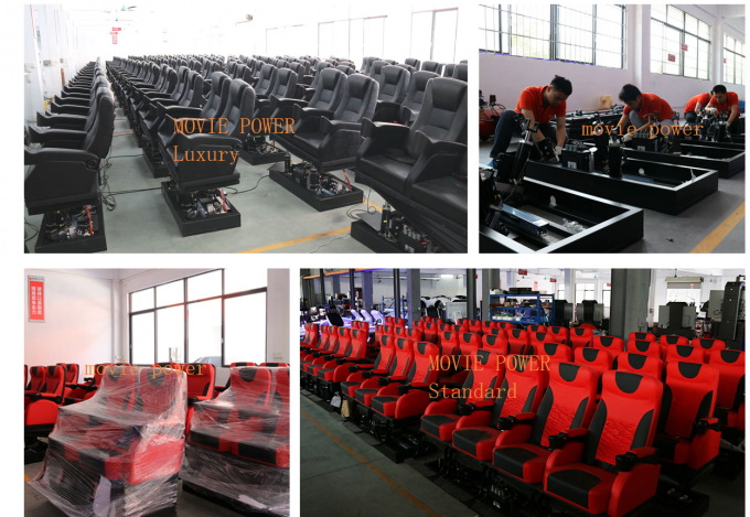 Simulador Motion Chairs 100 ชิ้น 4D Cinema Equipment ใบรับรอง CE 1