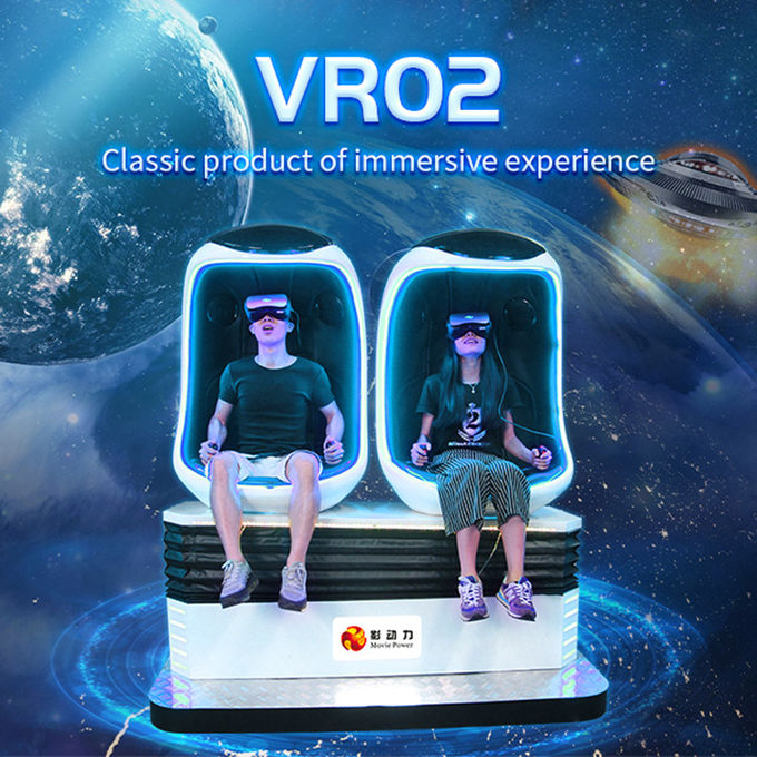 Amusement Park 9D VR Cinema / เกมเสมือนจริง Interactive เก้าอี้ไข่ 9d 0